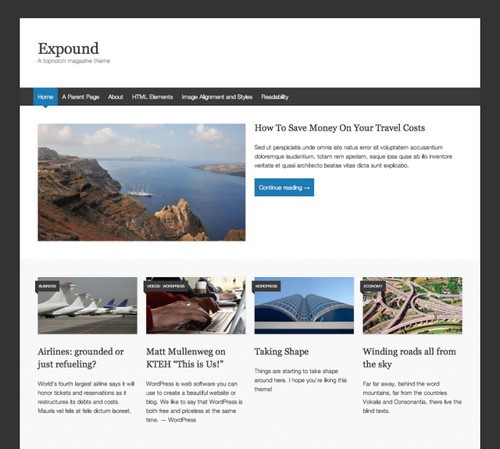 Expound Free Blog Theme