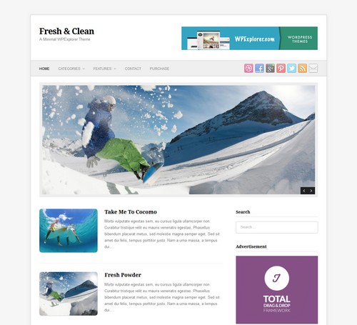 Fresh Clean WordPress Template