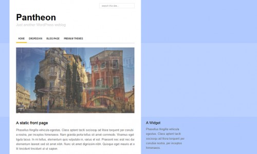 Pantheon Free Blog Template