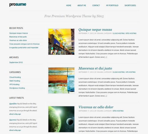 Prosume Blog Theme
