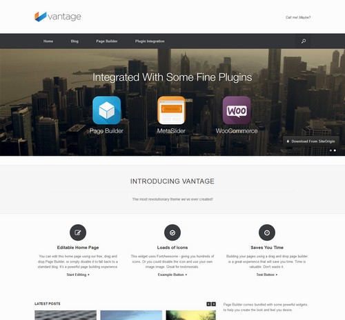 Vantage Blog WordPress Theme