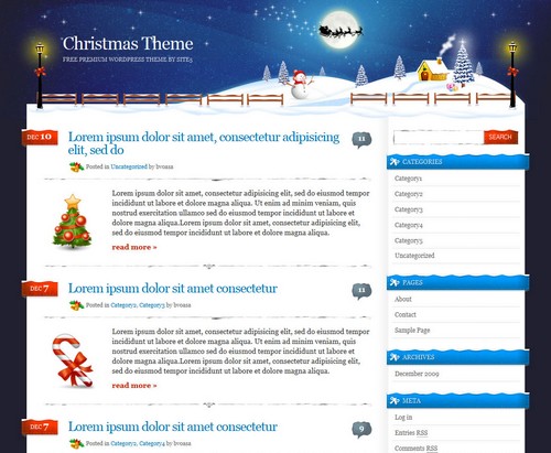 Xmas Personal Blog Template