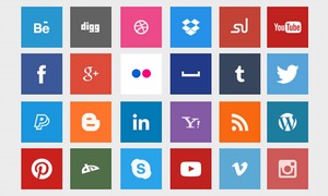 Cool Social Network Button Sets for Web Designers